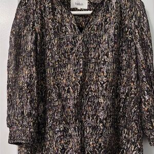 ba&sh Multicolor Abstract Gallas Blouse